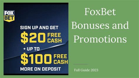 foxbet promo codes